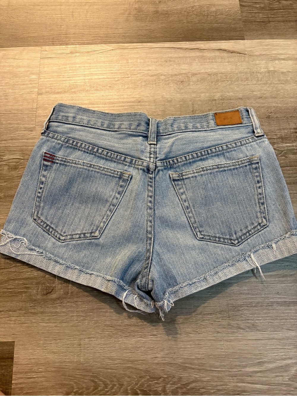 BDG Light Blue Denim Cutoff Shorts